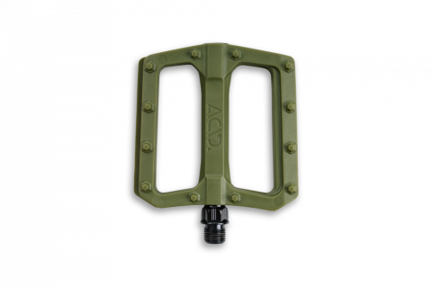Pedale bicicleta - PEDALE ACID PEDALS FLAT C3-ZP OLIVE