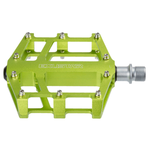 Piese biciclete - Pedale Aluminiu BMX EXUSTAR E-PB525-Verde