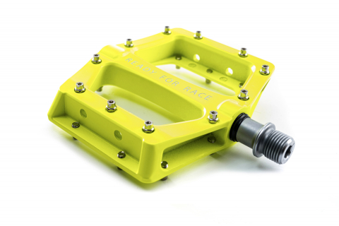PEDALE CUBE RFR FLAT RACE GALBEN NEON [1]