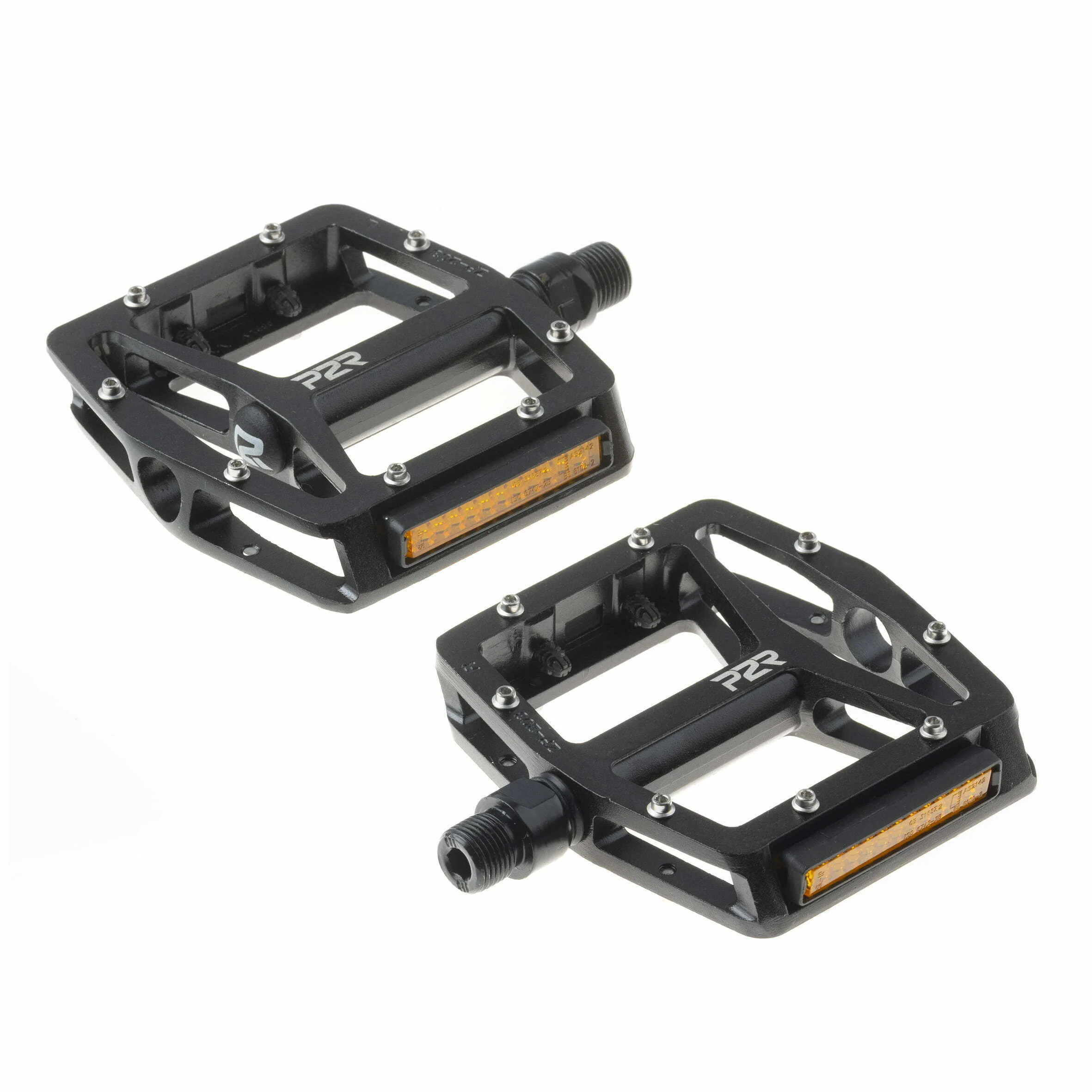 Pedale bicicleta - Pedale MTB/BMX Alu P2R FLATMAN 20 SPR, negru