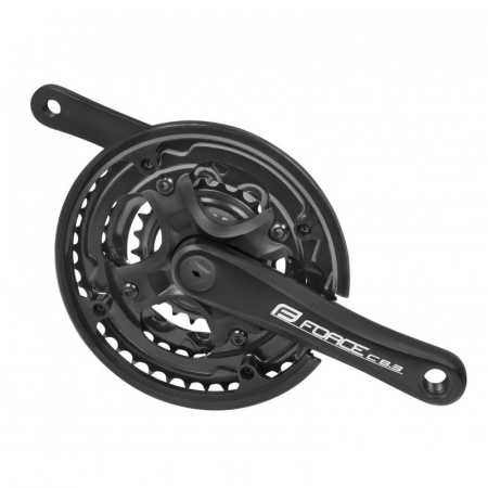 Ciclism - Pedalier Force C8.3 Al 42/34/24T 152mm negru