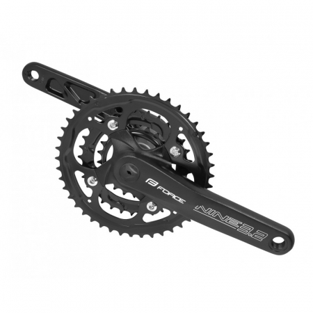 Piese biciclete - Pedalier Force Nine3.2 AL 44/32/22T 175 mm negru