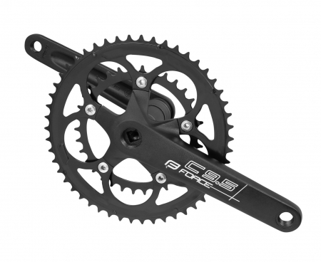 Piese biciclete - Pedalier pentru bicicleta de sosea Force Road C9.5 AL 50/34T 175mm negru