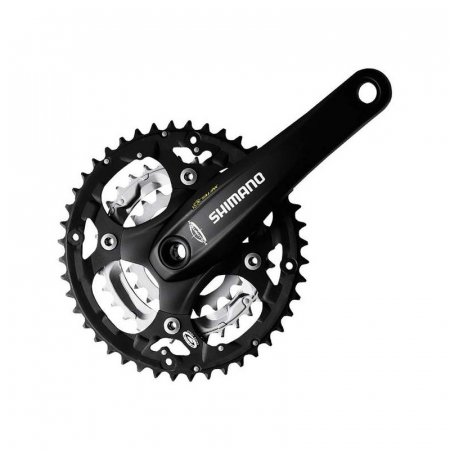 Ciclism - Pedalier Shimano FC-M521-L 3x9 octalink negru