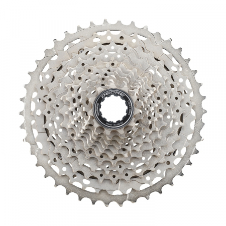 Piese biciclete - Pinioane casetate Shimano Deore M5100, 11viteze, 11-42T, Mtb HG-X, nichelat-argintie
