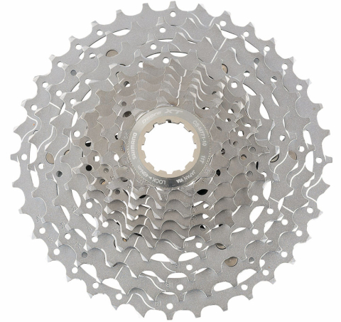 Ciclism - Pinion pe caseta bicicleta SHIMANO DEORE XT CS-M771-10, 10 VITEZE, 11-36T