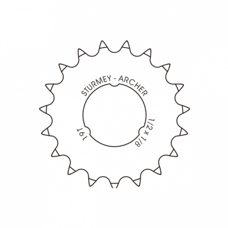 Ciclism - Pinion STURMEY-ARCHER 16T 1/8" Flat