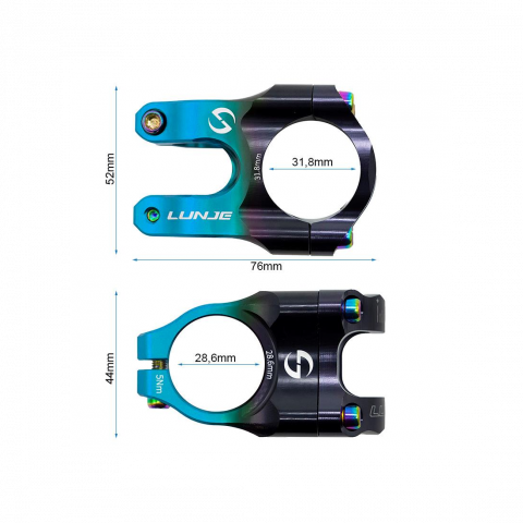 Pipa EWPM-003 31.8mm negru/albastru [2]