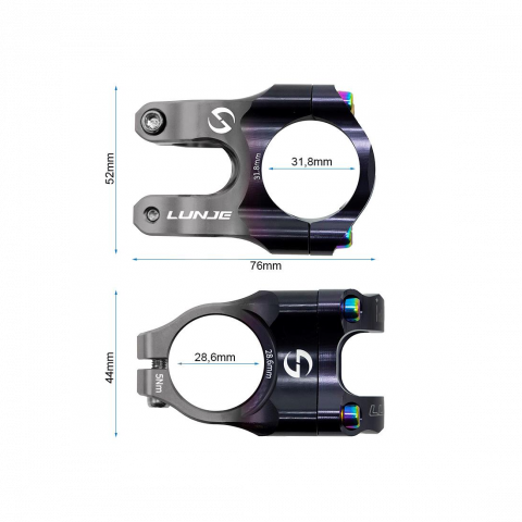 Pipa EWPM-003 31.8mm negru/gri [2]