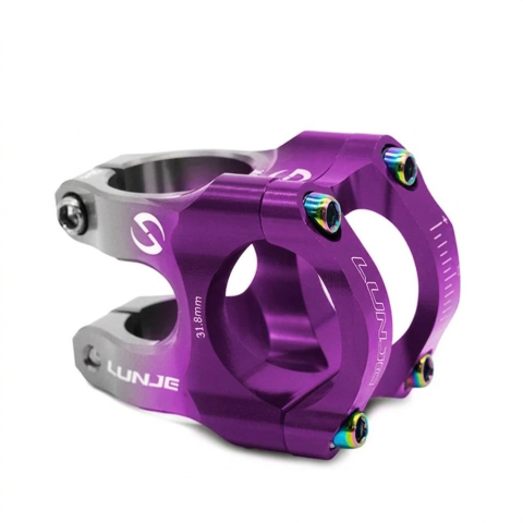 Piese biciclete - Pipa ghidon bicicleta 31.8mm gri/violet
