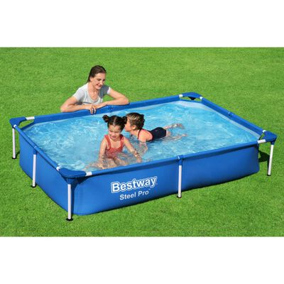 Piscina supraterana cu cadru metalic Bestway Steel PRO 221 X 150 X 43 cm [1]