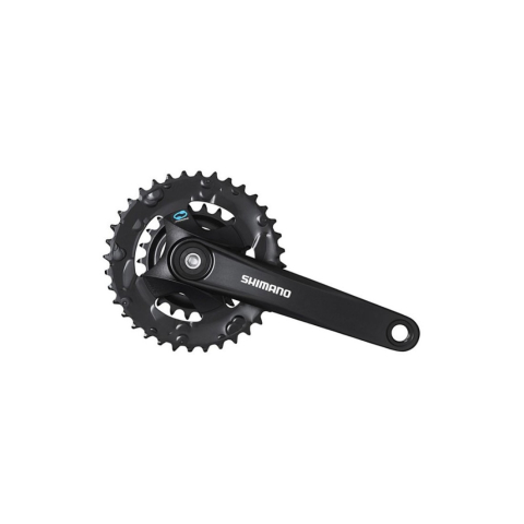 Ciclism - Placa pedalier Shimano FC-M315-2, 7/8v, 175mm, 36-22T, fara protectie lant, negru (AFCM3152E62XL)