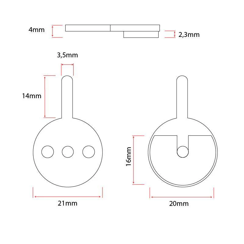 Placute frana metalice pentru trotineta electrica CT007 [1]