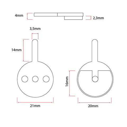 Placute frana trotineta electrica CT007 (ceramice) - 2 perechi [1]