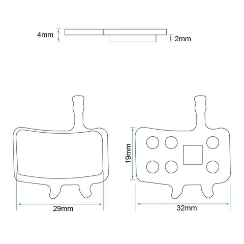 Placute frana trotineta electrica RT008 (ceramice) - 2 perechi [1]