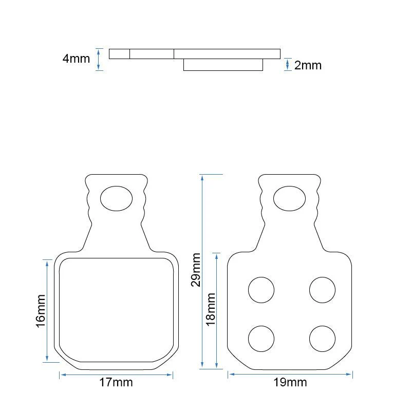 Placute frana trotineta electrica RT012 (ceramice) - 2 prechi [1]