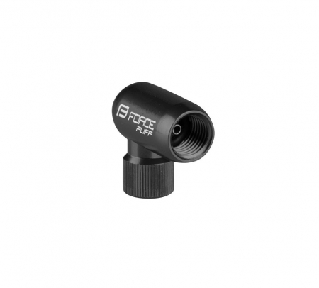 Ciclism - Pompa CO2 Force Puff Aluminiu, Negru
