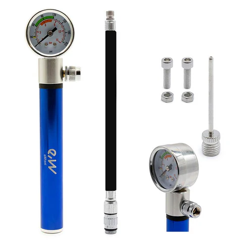 Accesorii biciclete - Pompa cu manometru EWAP-006 - Albastru