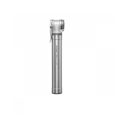 Ciclism - Pompa Mini sosea Topeak Roadie TT, TRTT-1S, TwinTurbo, 160PSI/11Bar, 165mm, 90gr, Argintie