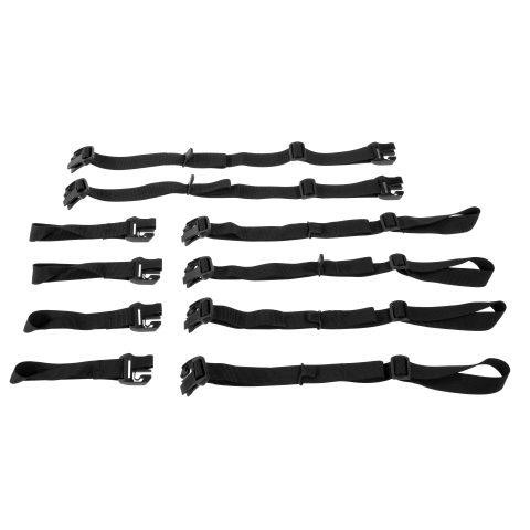 Echipament ciclism - PRINDERI GEANTA BICICLETA ORTLIEB CARGO STRAPS Black