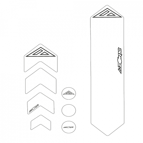 Ciclism - Protectie Cadru Azonic Tip Abtibild - L, Transparent