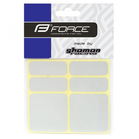 Protectie cadru Force autocolante set 6 bucati argintiu reflectorizant Ciclism - Protectie cadru Force autocolante set 6 bucati argintiu reflectorizant