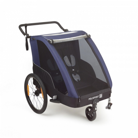 Scaun bicicleta copii - Remorca Si Carucior Transport Copii Polisport - Albastru
