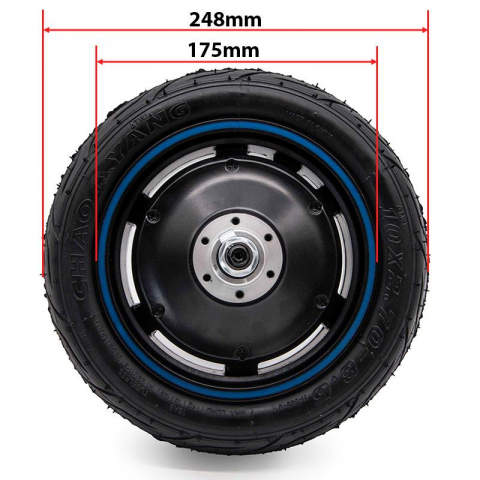 Roata cu motor cu linie albastra 48V 800W 6.5" [2]