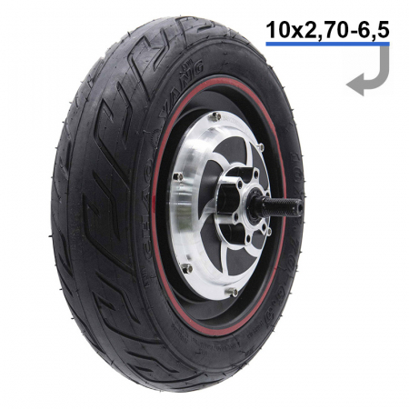 Piese trotinete electrice - Roata cu motor trotineta electrica 10 inch 500W (Max. 800w) - anvelopa Chaoyang tubeless 10×2.7-6.5