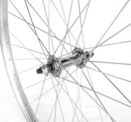 Roata Fata 26" Cerurim, Janta Simpla Lyra, 559X21, V-Brake, 36H, Argintie [2]