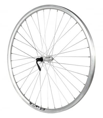 Roata Fata 28" Cerurim, Janta Dubla Atlas, 622X18, Butuc Shimano, V-Brake, 36H, Argintie [1]