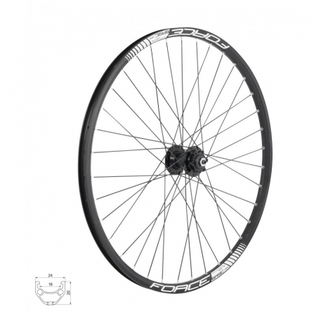 Ciclism - Roata fata 28 Force Basic Disc 622x19