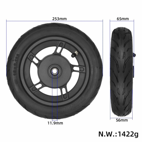 Roata fata pentru Xiaomi 4 lite(2nd Gen)  Xiaomi 6 Lite cu cauciuc 10*2.125 [1]