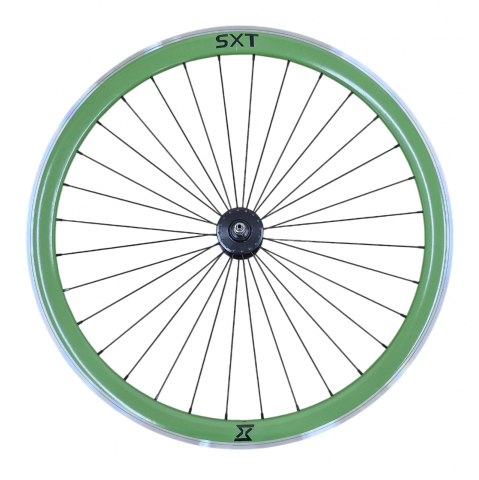 Piese biciclete - Roata Fata Single Speed/Fixie SXT 700-32H 40 mm Verde