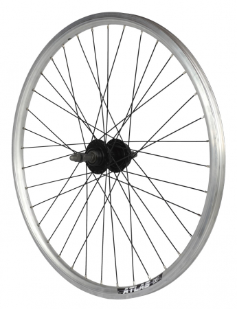 Roata Spate 26" Cerurim, Janta Dubla Atlas, 559X18, Disc, 36H, Argintie [1]