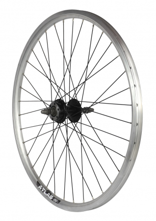 Roata Spate 26" Cerurim, Janta Dubla Atlas, 559X18, Disc, 36H, Argintie [2]