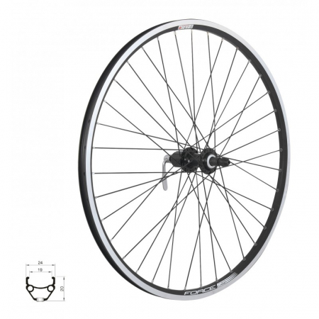 Ciclism - Roata spate 26 Force Classic 559x19