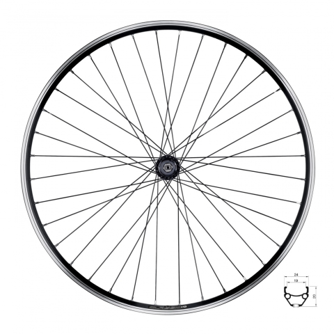 Ciclism - Roata spate Force CLASSIC 559x19 V F804321 36H