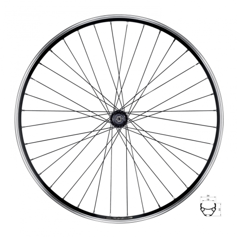 Ciclism - Roata spate Force CLASSIC 622x19 V F804321 36H