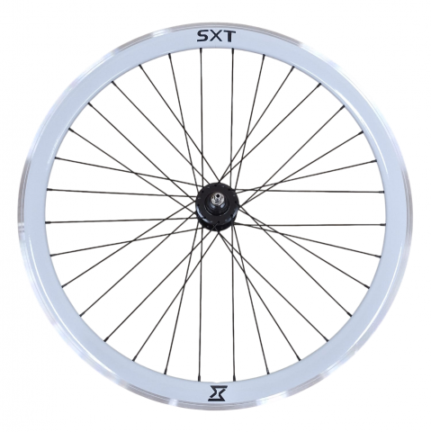 Piese biciclete - Roata Spate Single Speed/Fixie SXT 700-32H 40 mm Alb