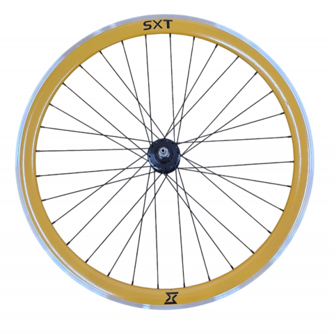 Piese biciclete - Roata Spate Single Speed/Fixie SXT 700-32H 40 mm Portocaliu