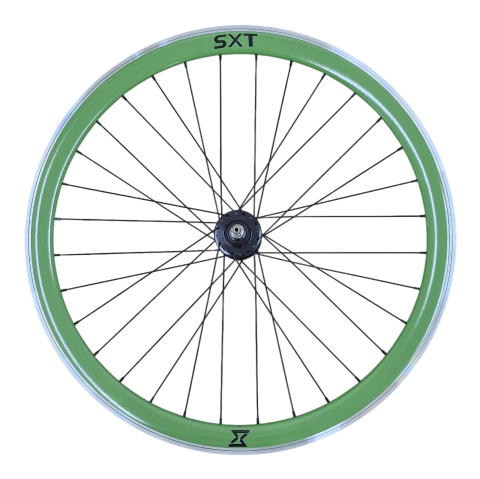 Piese biciclete - Roata Spate Single Speed/Fixie SXT 700-32H 40 mm Verde