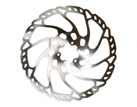 Ciclism - Rotor Disc Hidraulic Shimano Slx Sm-Rt66L,203Mm,Is6,Ondulat,Suruburi Incl.,209G,Argintiu
