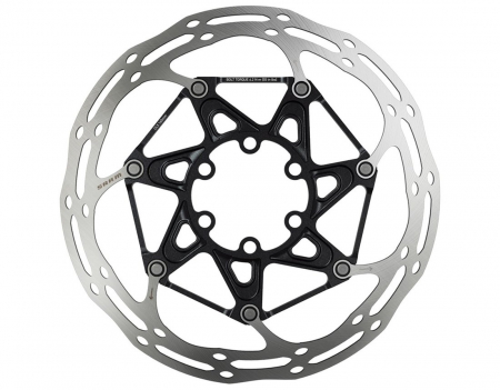 Piese biciclete - Rotor disc Sram CenterLine 2P, IS6, diam 160mm, spider Alu, centru negru
