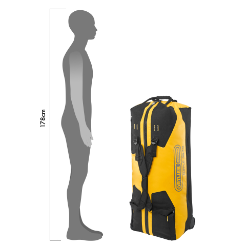RUCSAC/GEANTA ORTLIEB DUFFLE RS 140L Sunyellow - Black [3]