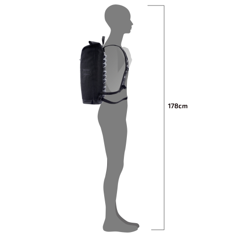 RUCSAC ORTLIEB COMMUTER-DAYPACK HIGH-VIS 21L Black [4]