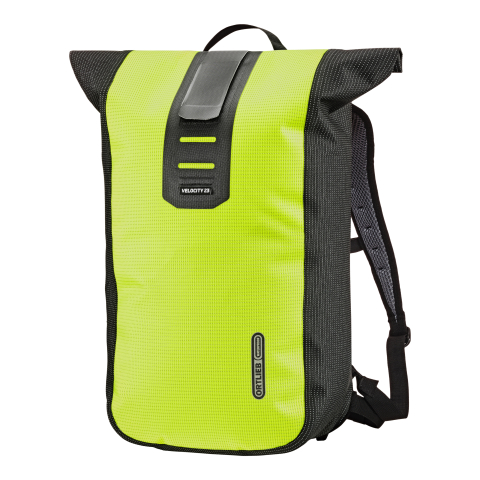 Echipament ciclism - RUCSAC ORTLIEB VELOCITY HIGH-VIS 23L Neon Yellow/Black
