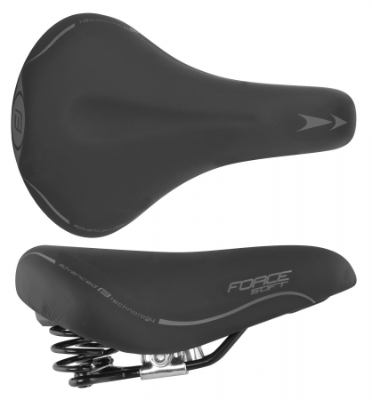 Piese biciclete - Sa Force Soft Lady cu arcuri, neagra