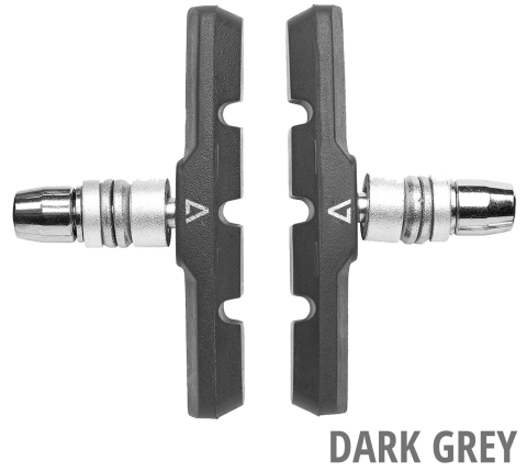 Saboti frana bicicleta - SABOTI FRANA CUBE ACID 1-PIECE REGULAR V BRAKE DARK GREY