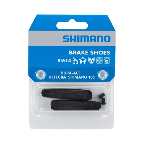 Piese biciclete - SABOTI FRANA SHIMANO BR-R8100/R8110-RS R55C4 PLACUTE SCHIMBABILE CU SURUBURI DE FIXARE